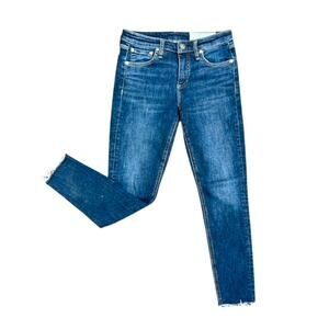 Rag &. Bone Kate mid rise dark ankle skinny jeans size 25x26